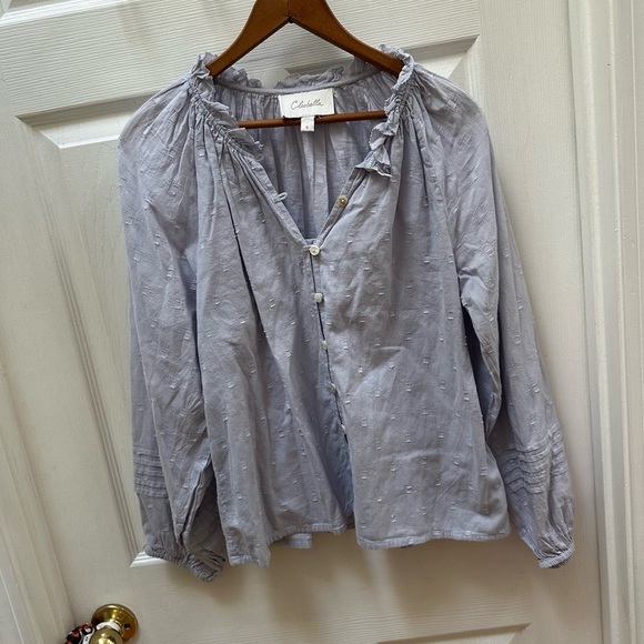 CLEOBELLA Antonia Buttondown Button-Up Top blouse S Small purple lilac - Picture 2 of 8